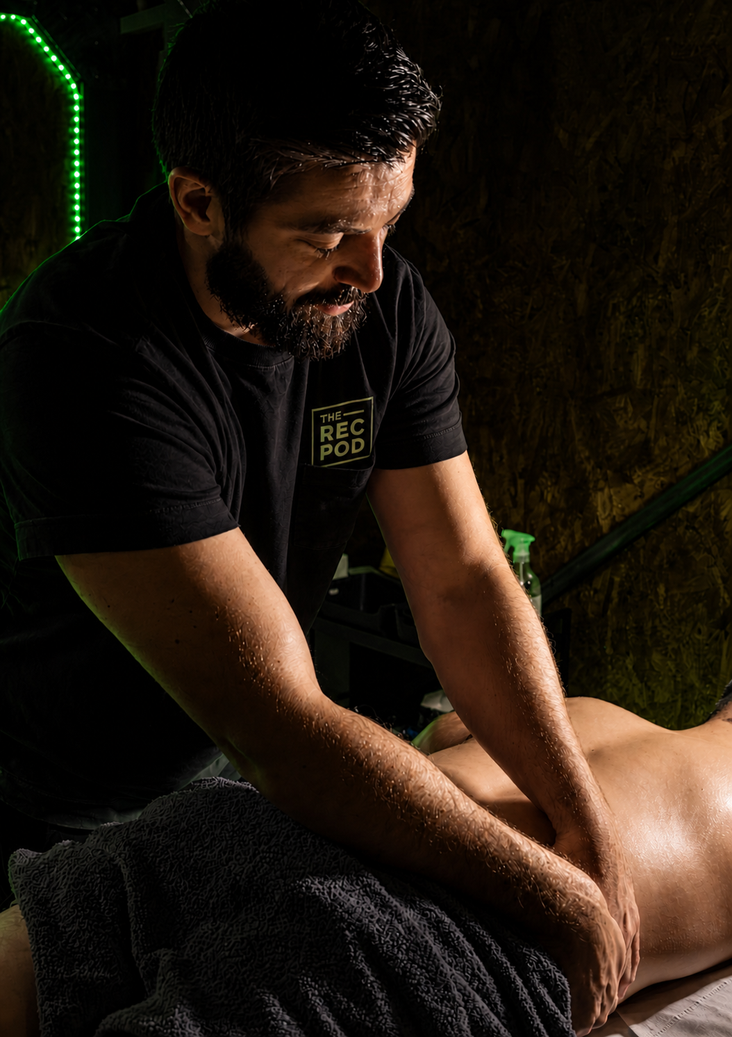 Sports massage treatment at The Rec Pod